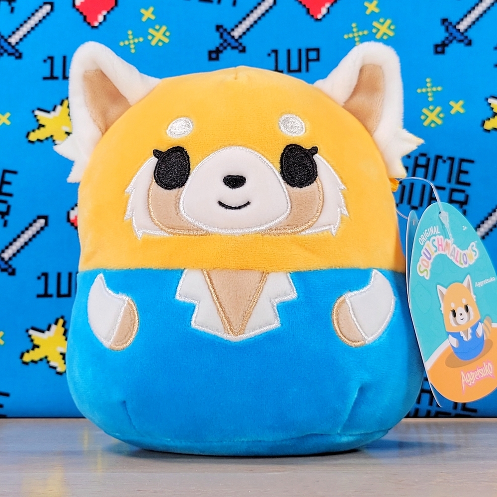 Squishmallow Aggretsuko with Calm Expression 7" 2022 UltraSoft Sanrio Plush NWT